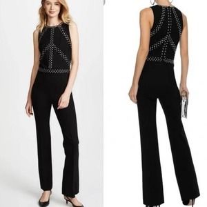 L' Agence Paz Studded Jumpsuit Black New With Tag 2